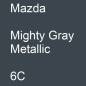 Preview: Mazda, Mighty Gray Metallic, 6C.